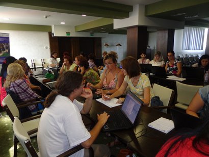 Sesiune de formare II - Foto Curs Moodle - Sangiorgiu de Mures August-Septembrie 2014